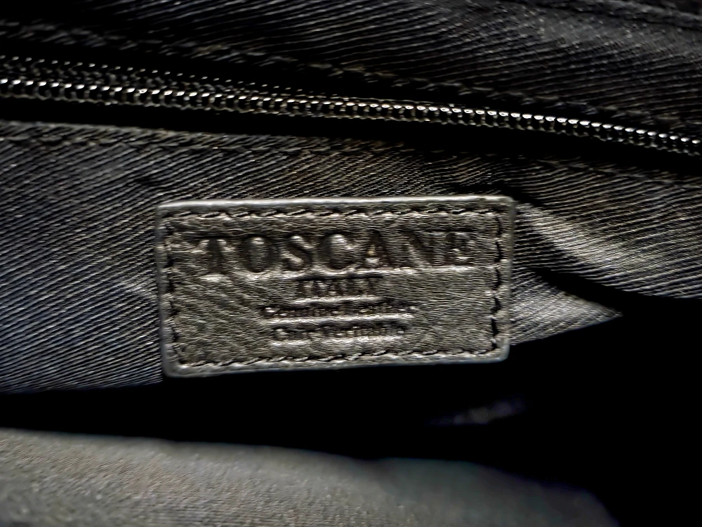 Toscano Italy Black Leather Briefcase - photo 3