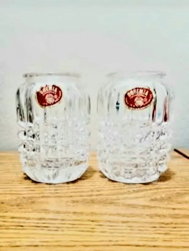 Bohemia Crystal Votive Candle Holders (Pair)