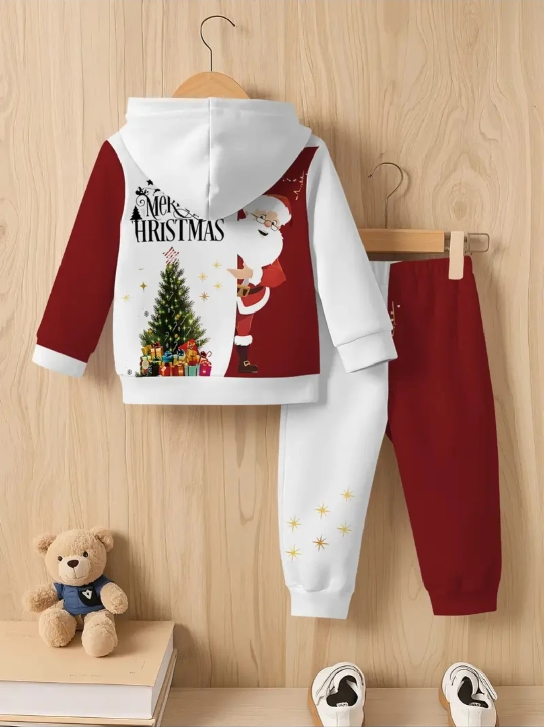 Christmas Santa Hoodie & Pants Set - photo 4
