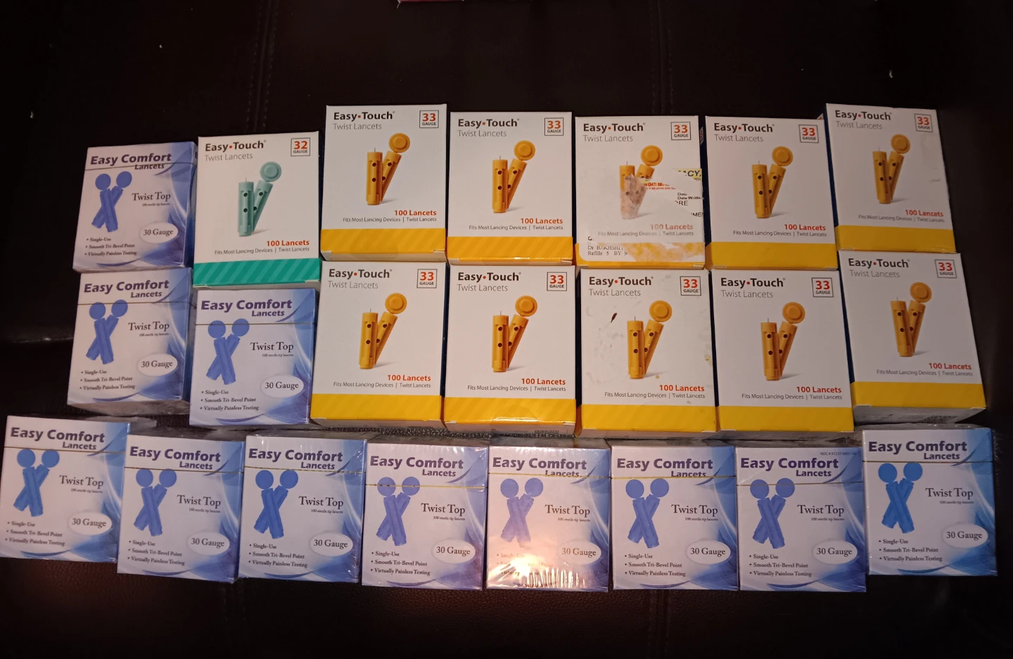 22 BOXES OF DIABETIC LANCETS SEALED EXPIRED