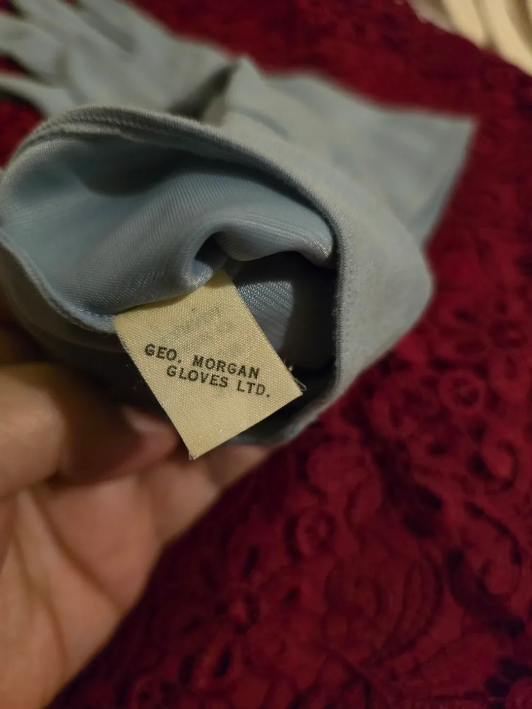 GEO. MORGAN Gloves LTD. - Vintage Blue Dove Gloves image indicator(2)