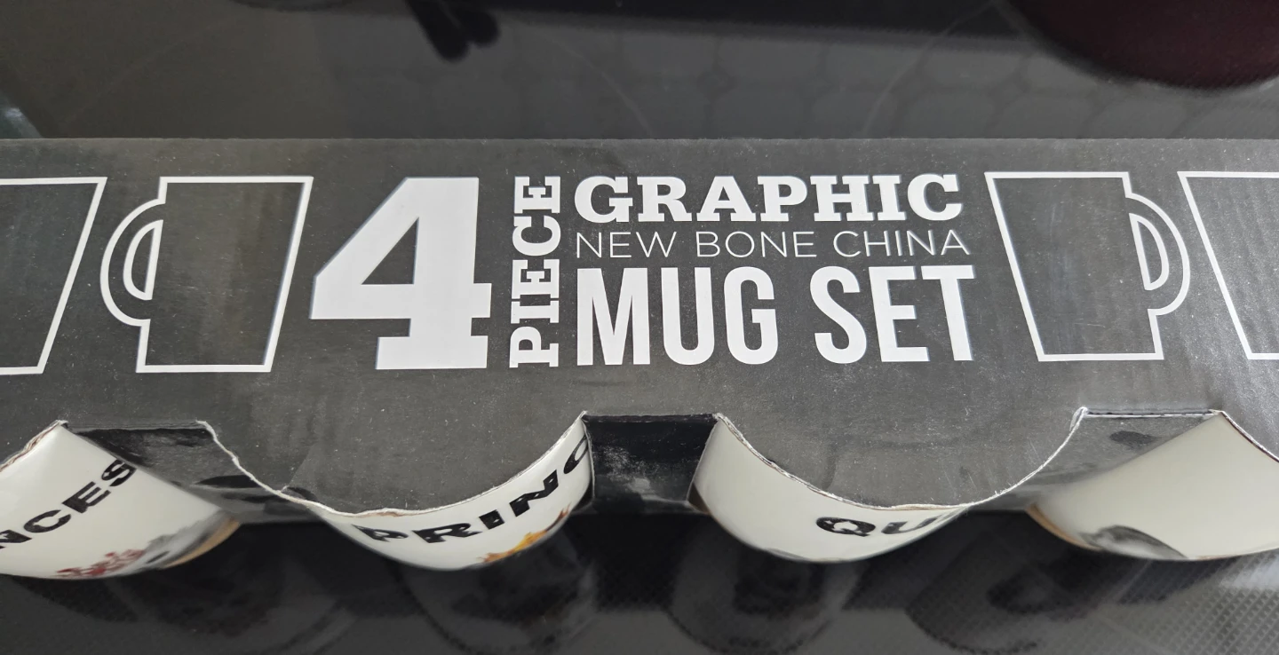 Graphic 4-Piece New Bone China Mug Set - photo 2