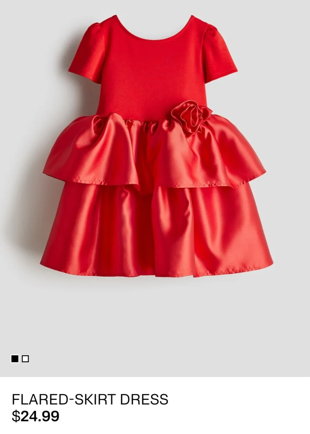 Like New H&M Party Christmas Dress 6-8T image indicator(3)