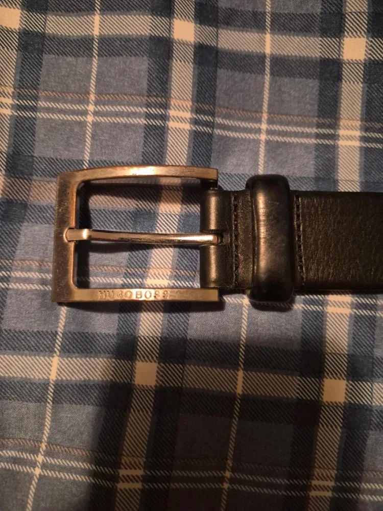 Men's genuine leather Hugo Boss dress belt #Cleanout