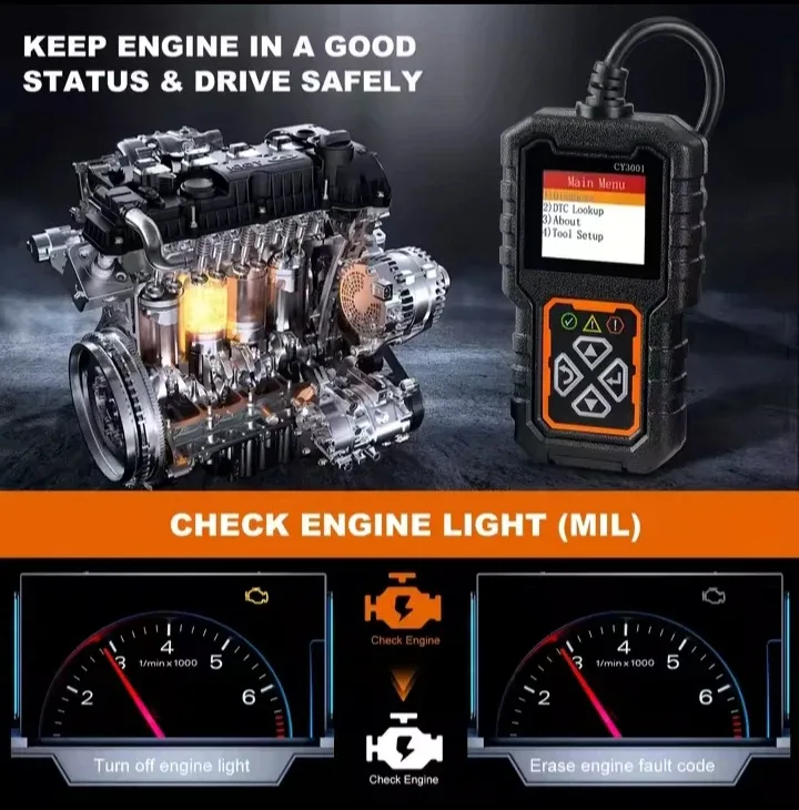 CY3001 Car OBD2 Scanner - Newest 2025 Model! image indicator(3)