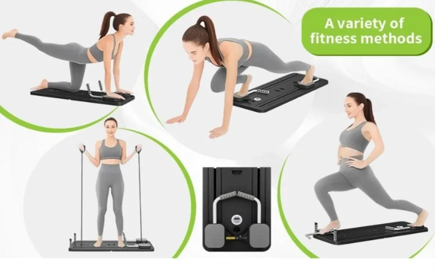 Brand New Portable Pilates reformer Machine ( MovingOut Sale) image indicator(4)