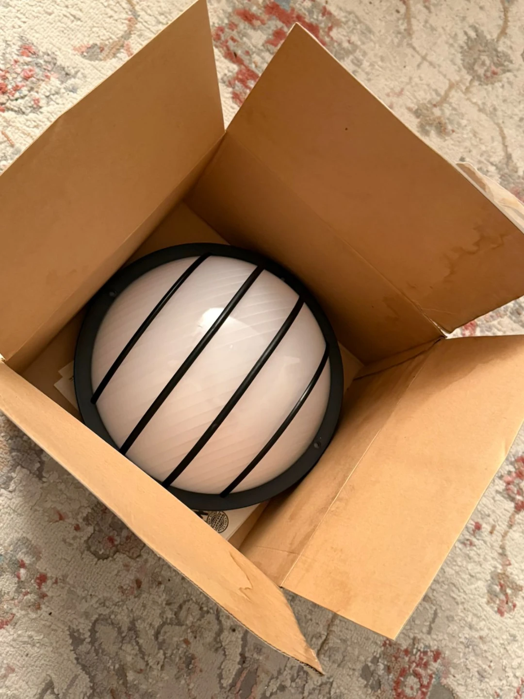 New Globe Outdoor Ceiling Light - Black - photo 2