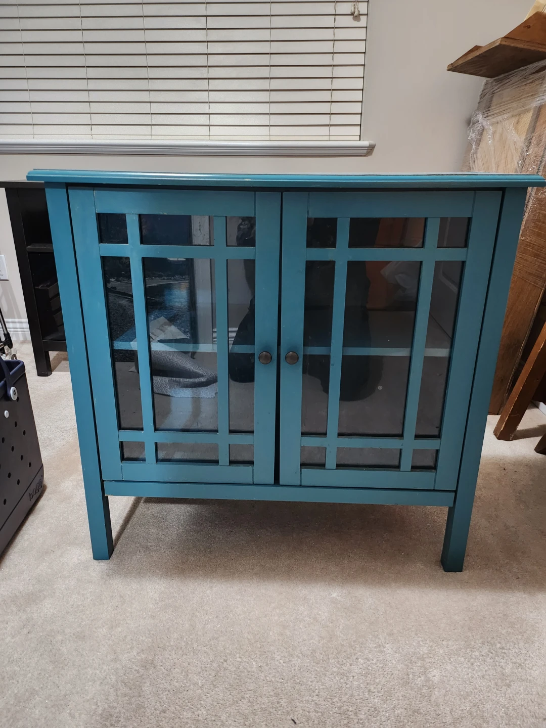 Teal Storage Cabinet