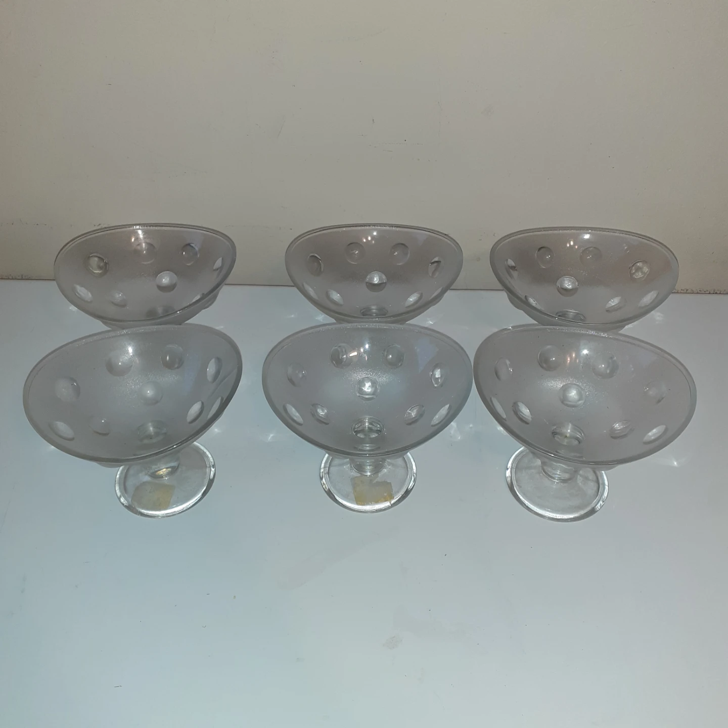 6x Glass Dessert Bowls