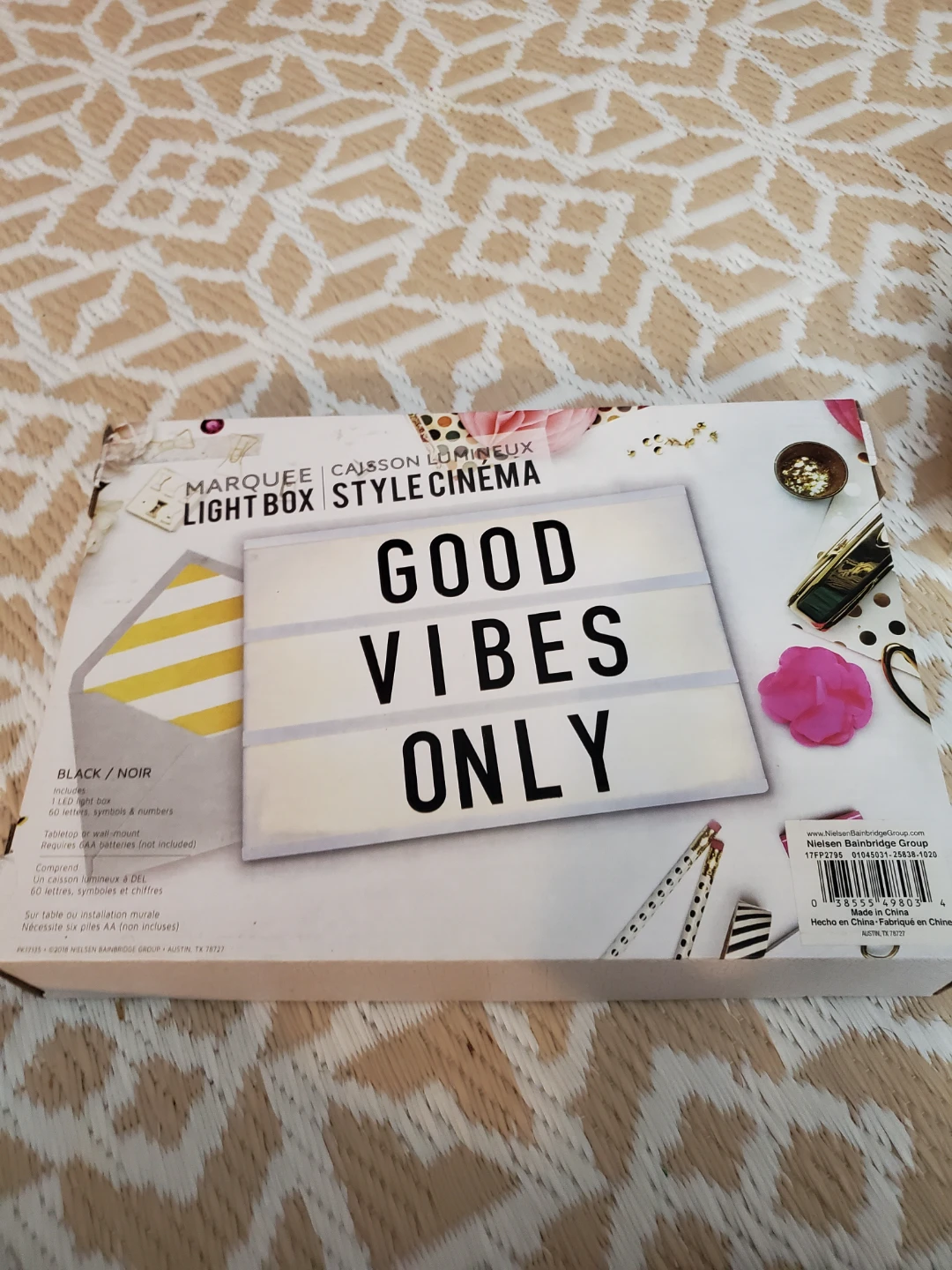 Marquee Light Box Style Cinema - Good Vibes Only - photo 2