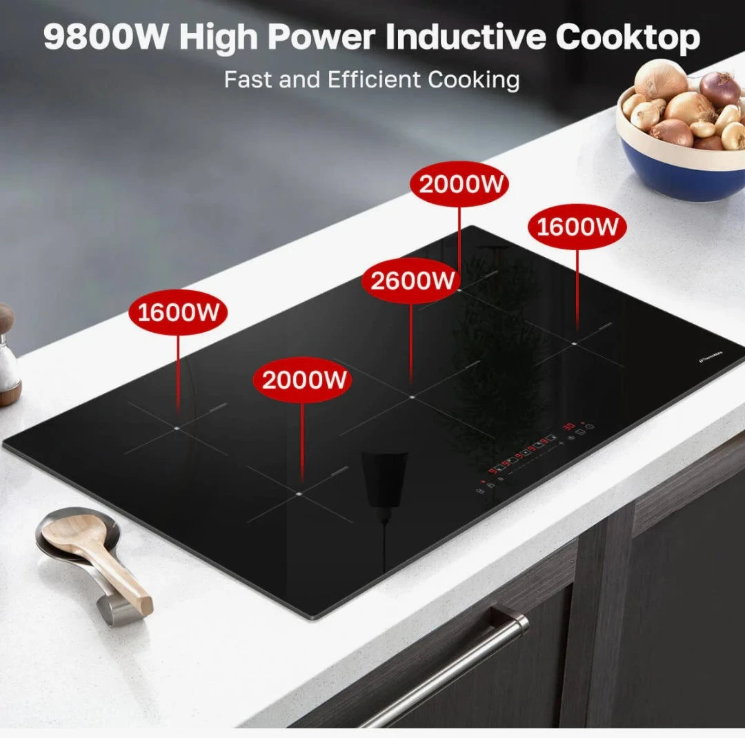 Thermoteck 9800W High Power Induction Cooktop - Black - photo 4