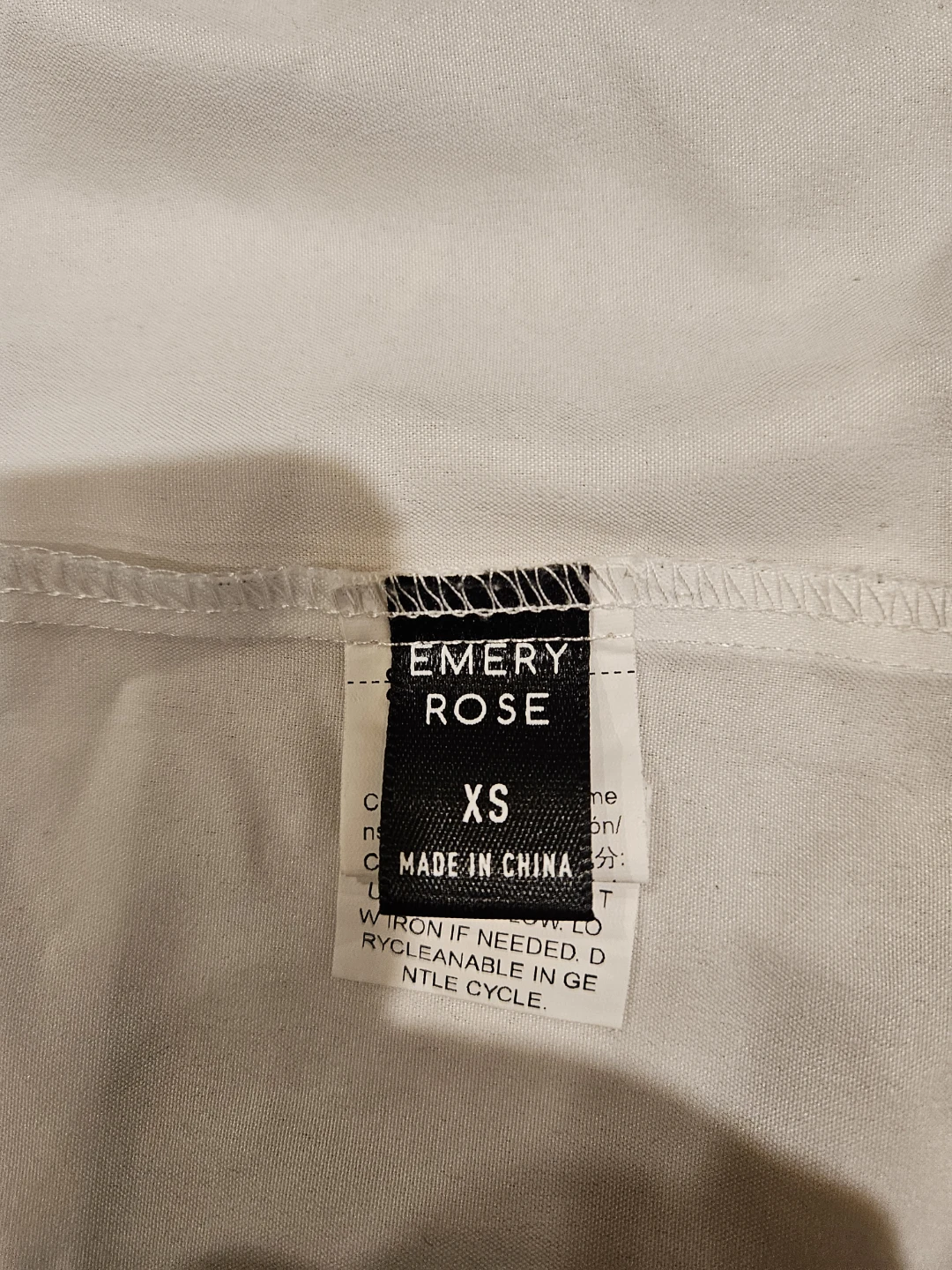 Emery Rose White Shirt - Size XS - photo 4