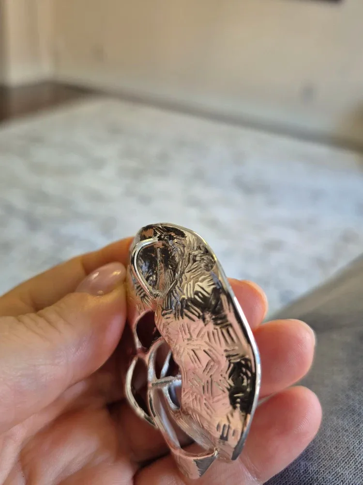 Silver Tone Flower Pendant Necklace image indicator(3)