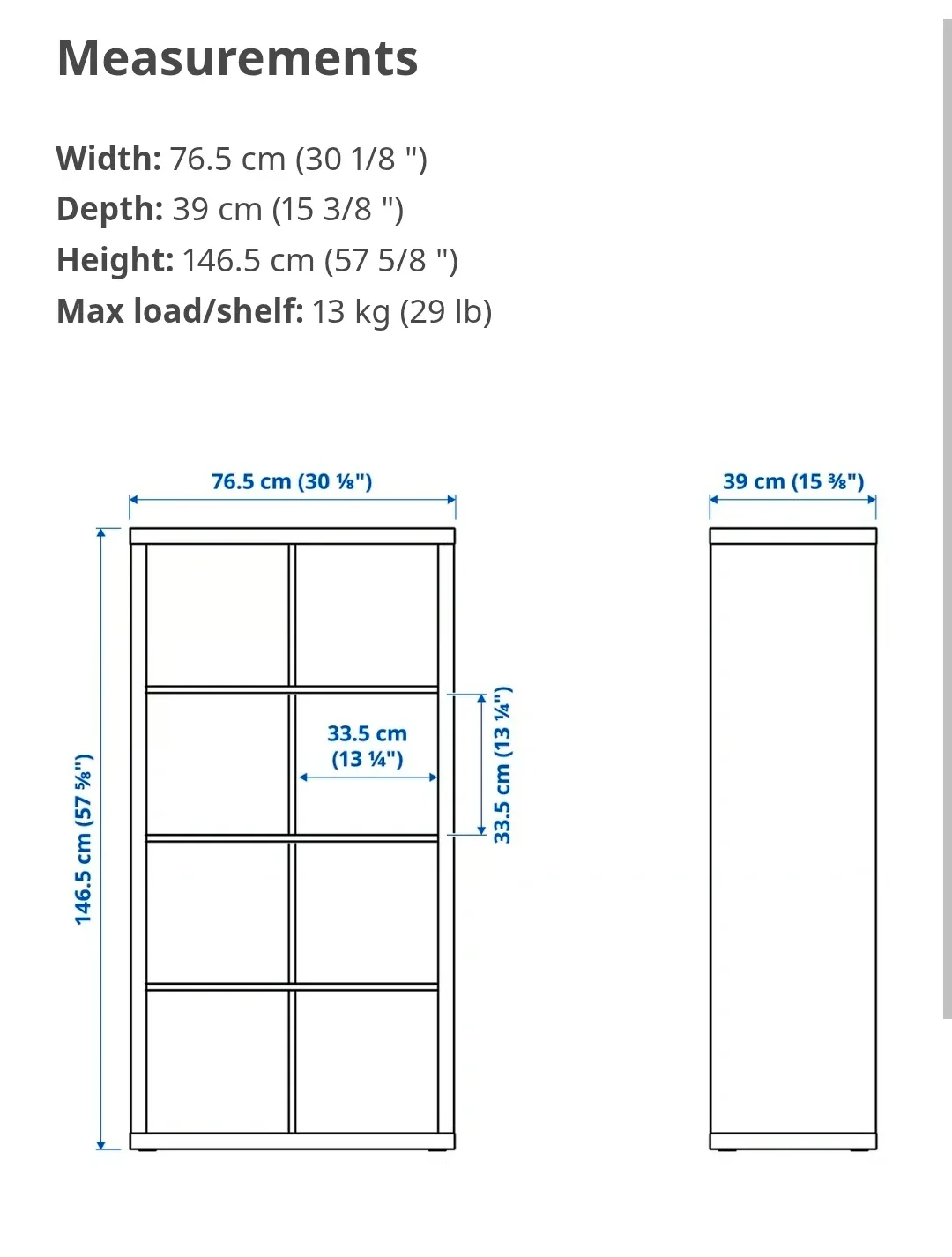 *MUST SELL BY TOMORROW*  IKEA Kallax Shelf Unit - Black-Brown image indicator(5)