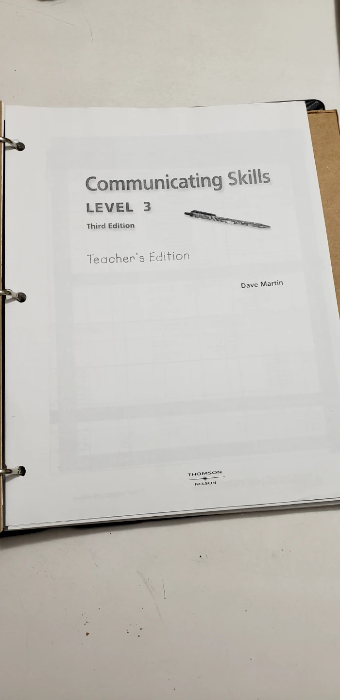 Communicating Skills Level 3,6,7,8,9 Teacher's Edition