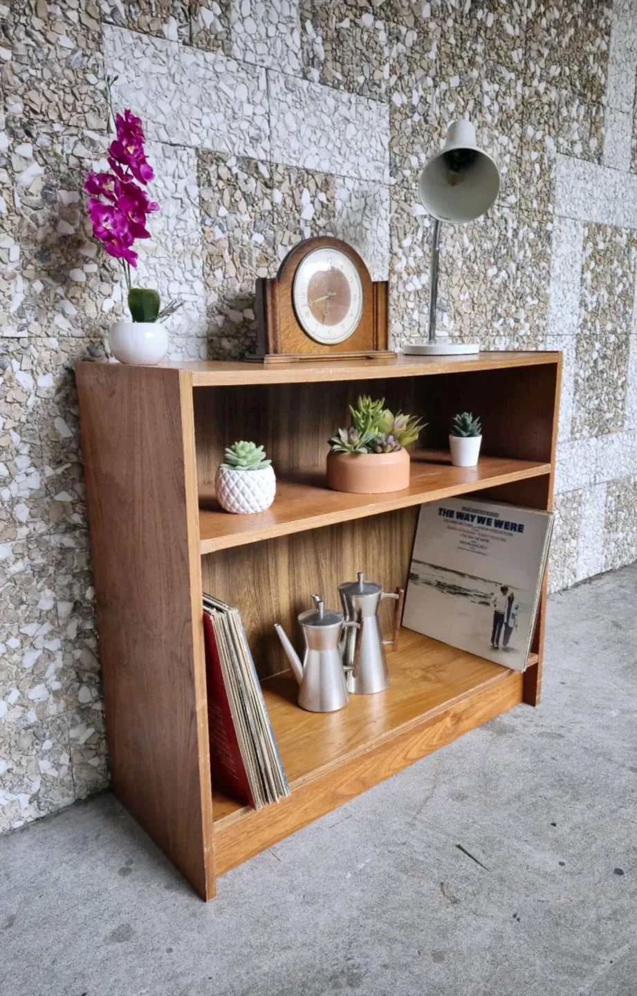 Pair Of MCM Teak Two Tier Bookshelves (Delivery Available)