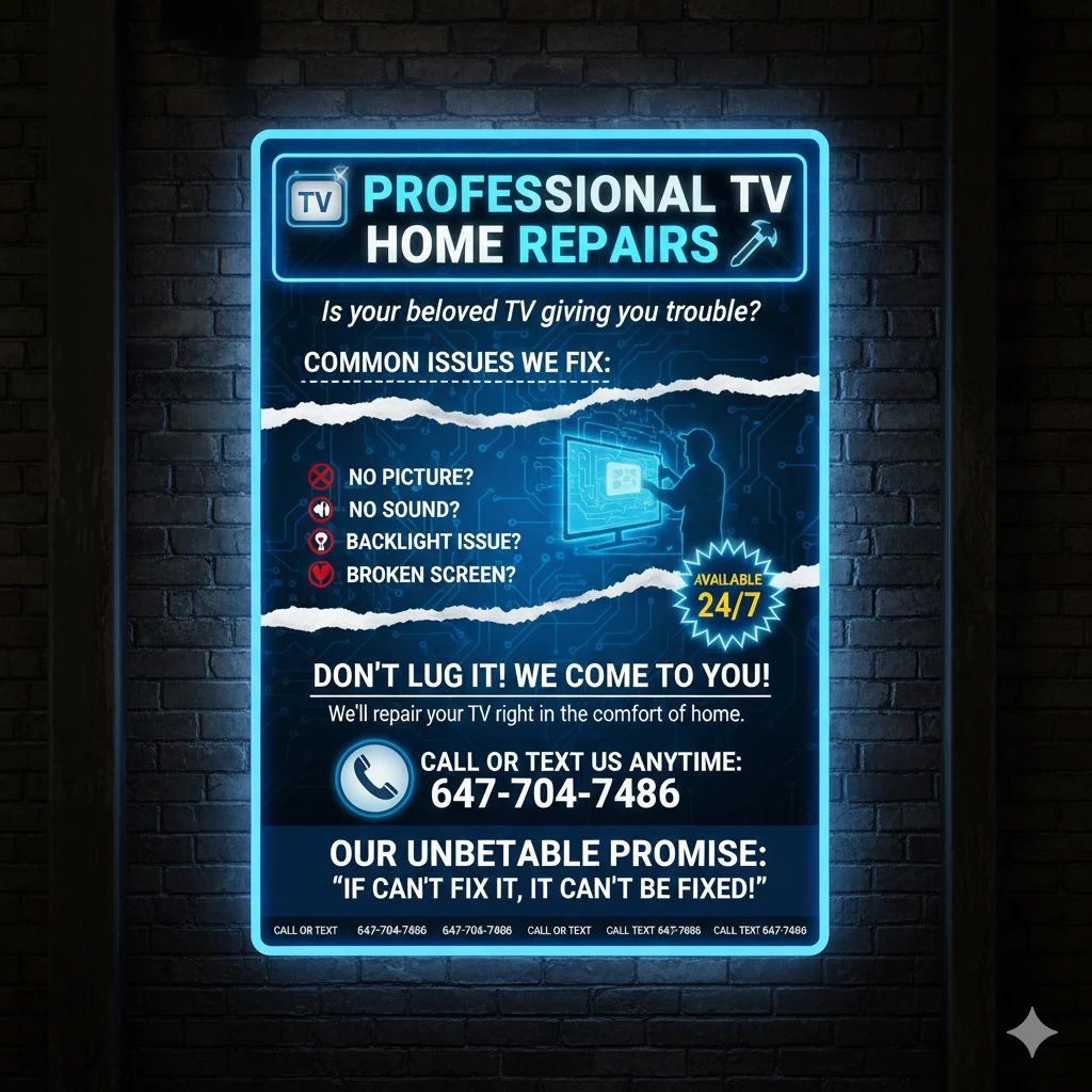 Professional tv home repair