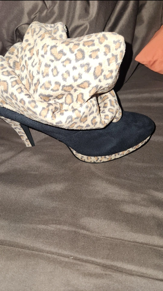 Black Thigh High Heel Boots - photo 4