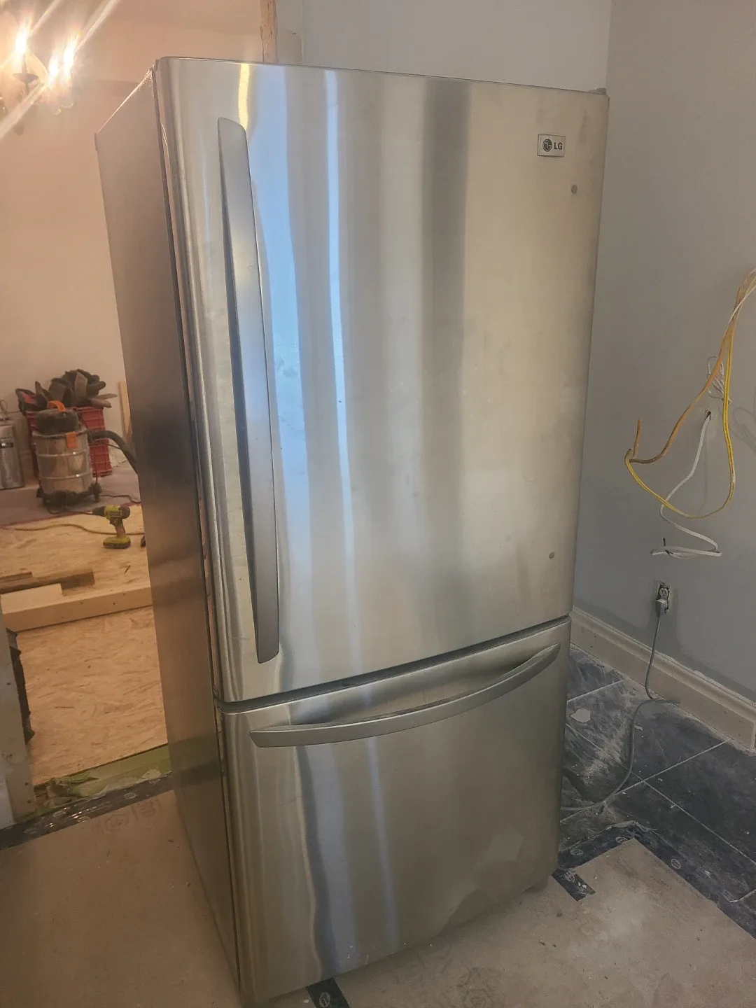 LG Stainless Steel Refrigerator - Gently Used