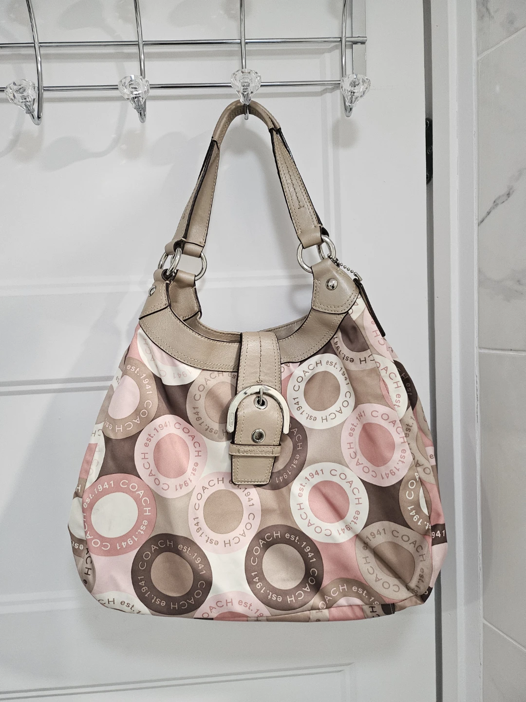 Sac à main Coach avec motif à cercles