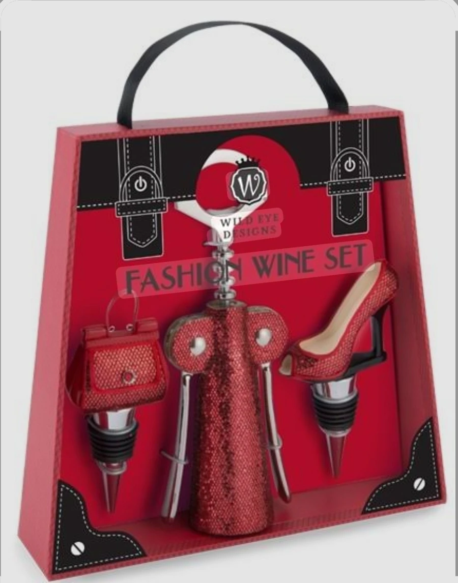 Wild Eye Designs Fashion Wine Set - New in Box!