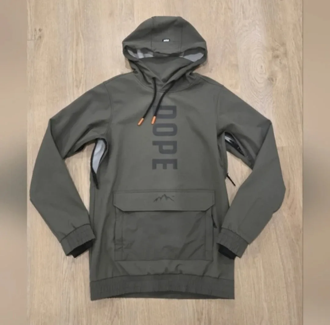 Men's DOPE Snow Green Hooded Jacket - XS