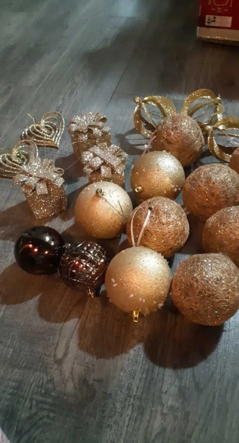 Christmas Ornaments Assorted Gold Tones