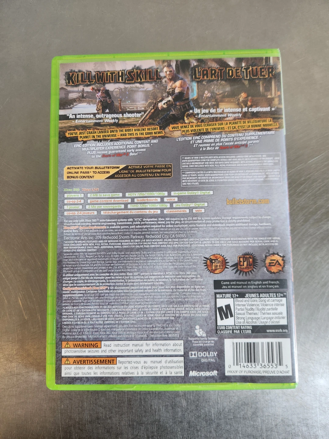 Bulletstorm Epic Edition - Xbox 360 Game - photo 2