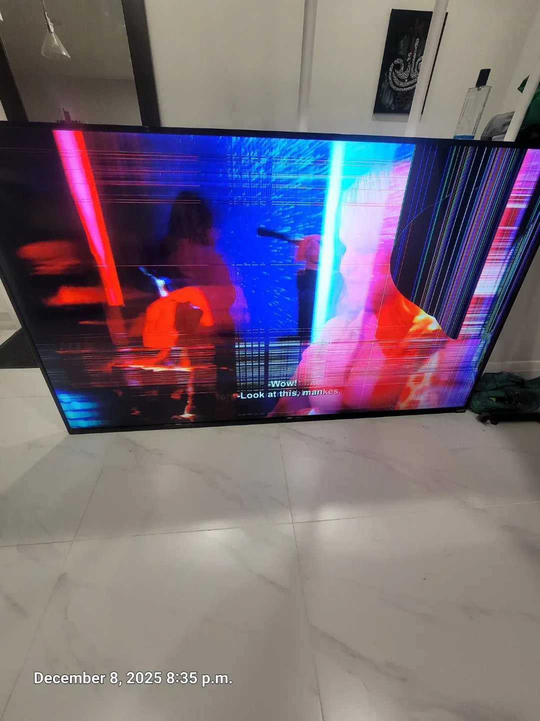 Vizio 70"  TV - broken screen