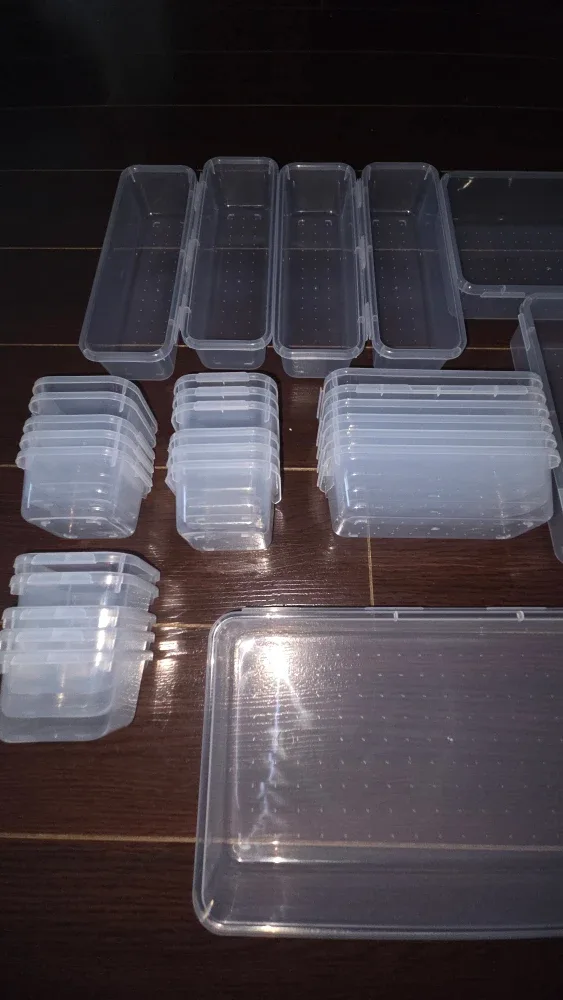 Clear Plastic Storage Containers 29 piece image indicator(4)