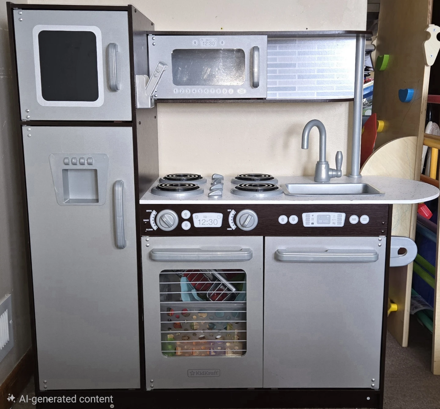 KidKraft Uptown Espresso Wooden Play Kitchen - photo 3