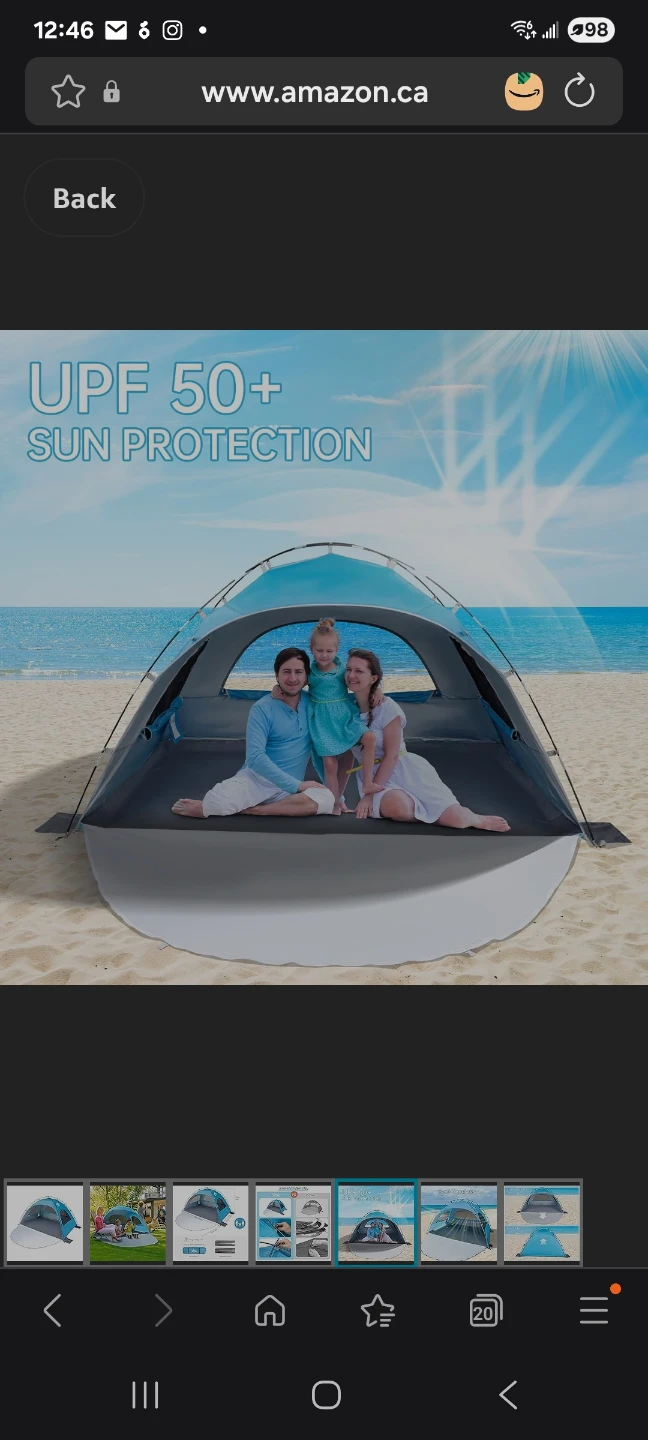 Sun Shade Shelter for 2-4 Persons brand new