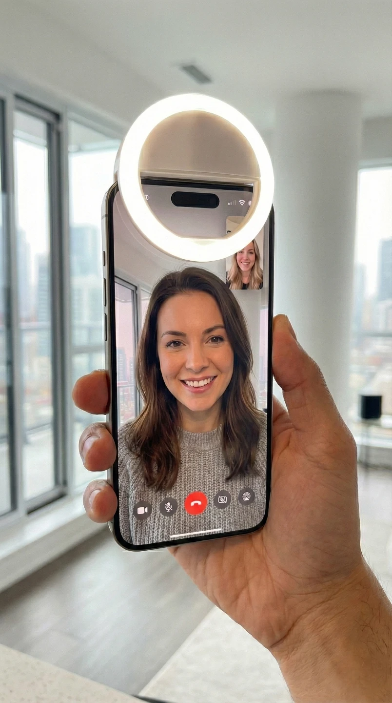 Selfie Ring Light with 3 Levels of Brightness