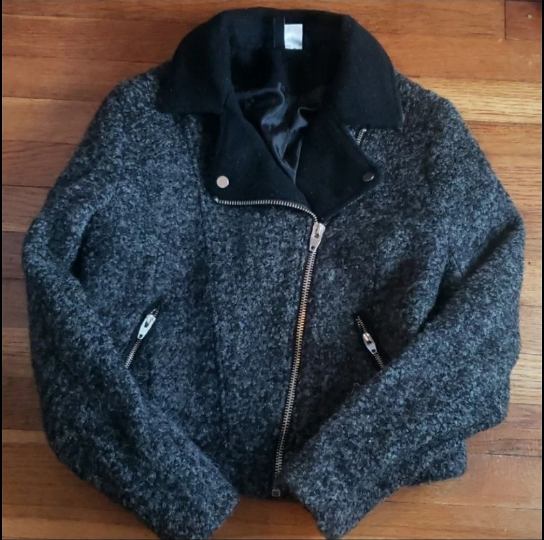 H&M Gray Moto Jacket - photo 5