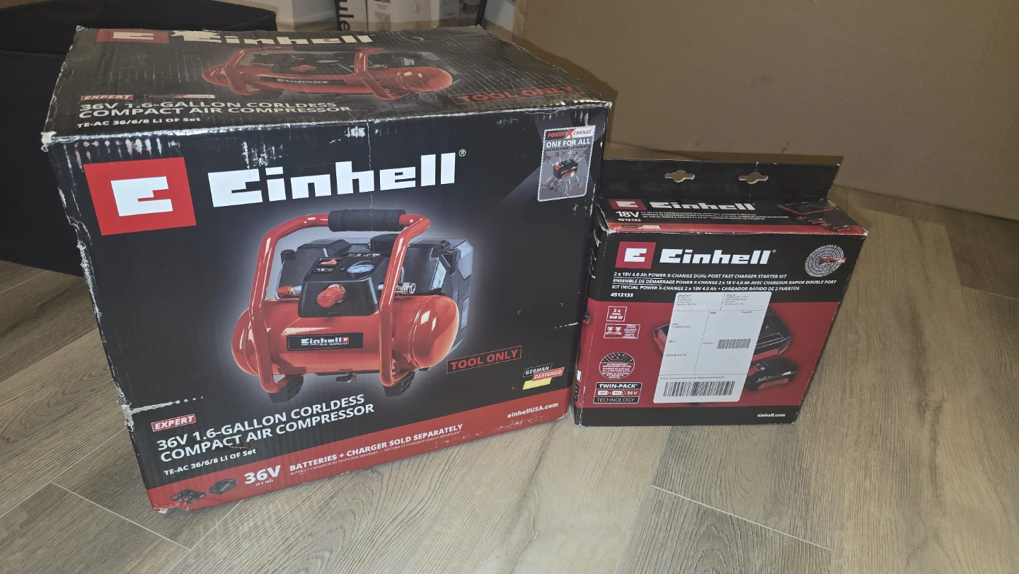 Einhell 36V 1.6-Gallon Cordless Air Compressor