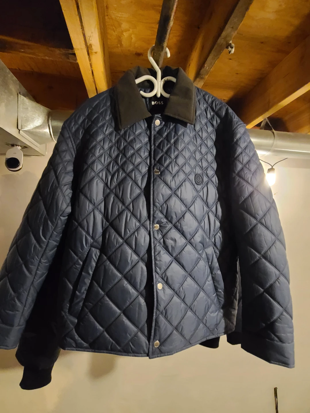 Hugo Boss Quilted Jacket - Navy Blue - photo 2