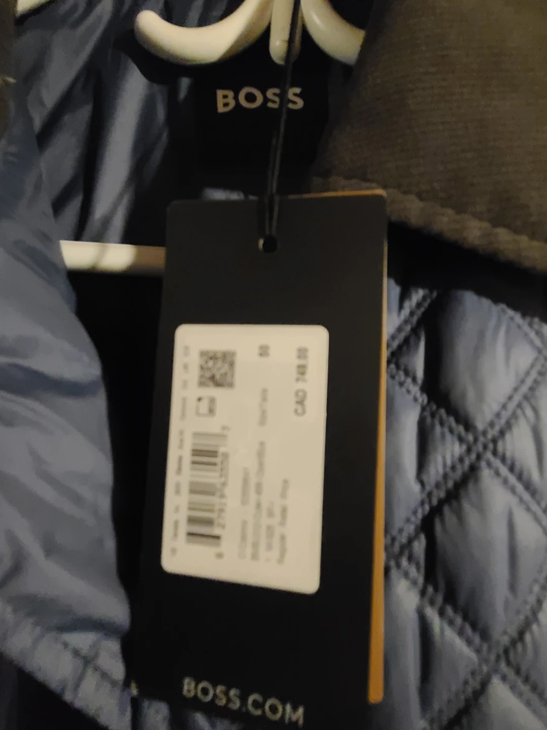 Hugo Boss Quilted Jacket - Navy Blue - photo 4