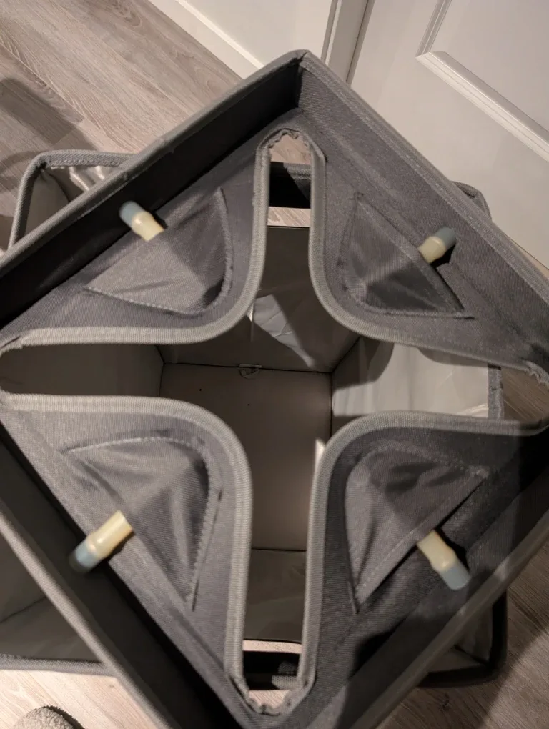 Grey Laundry Hamper - 27 Inches Tall image indicator(3)