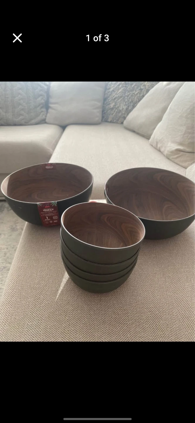 Walnut Bowl Set