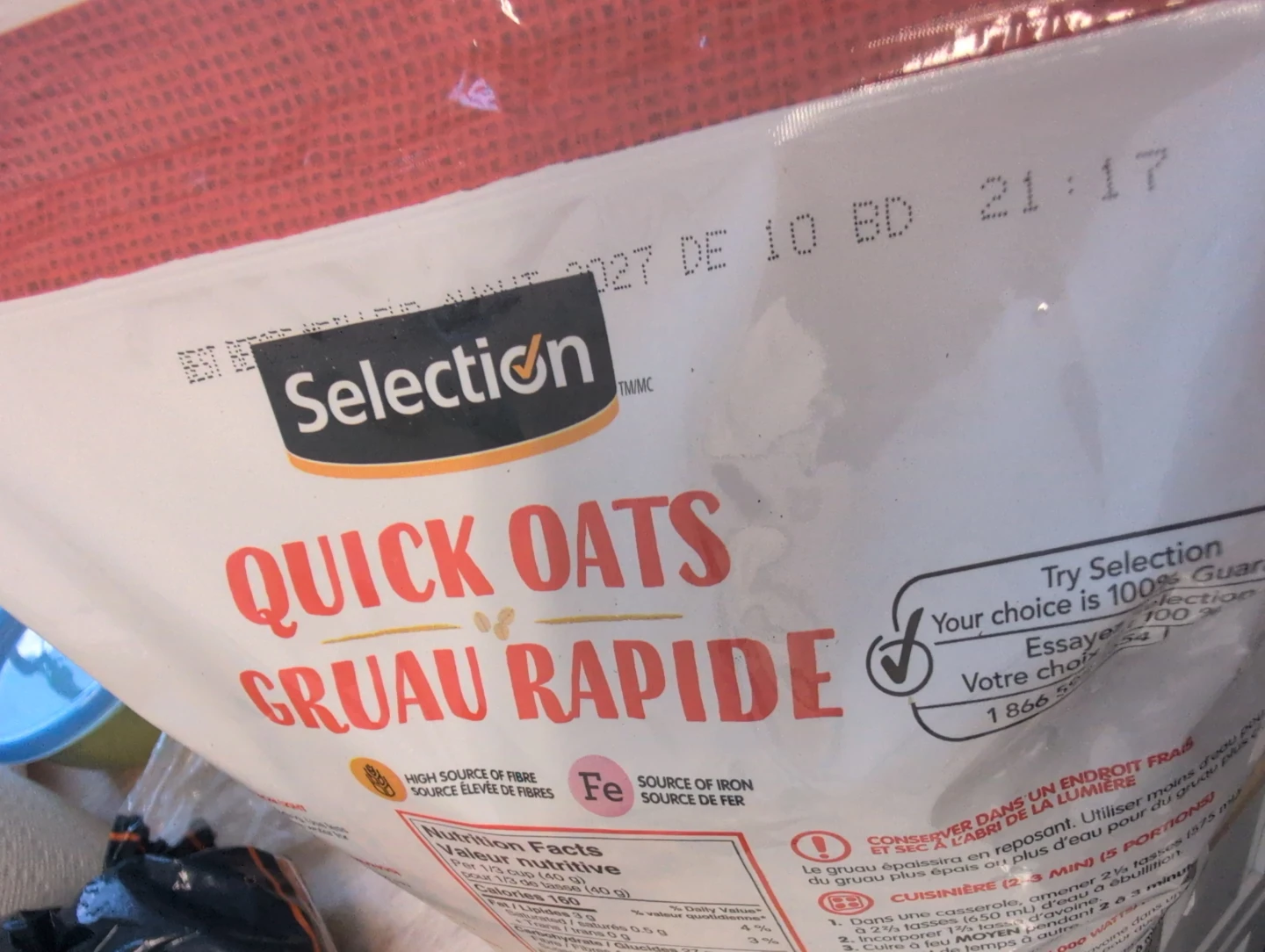 Selection Quick Oats & Silk Dark Chocolate Soy Milk - photo 2