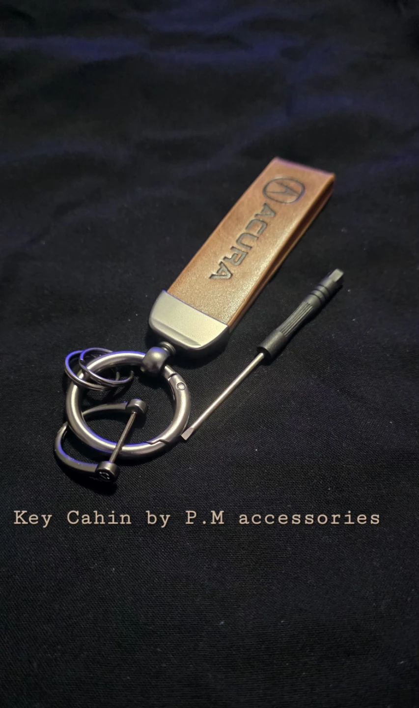 Acura Leather Keychain with Tool