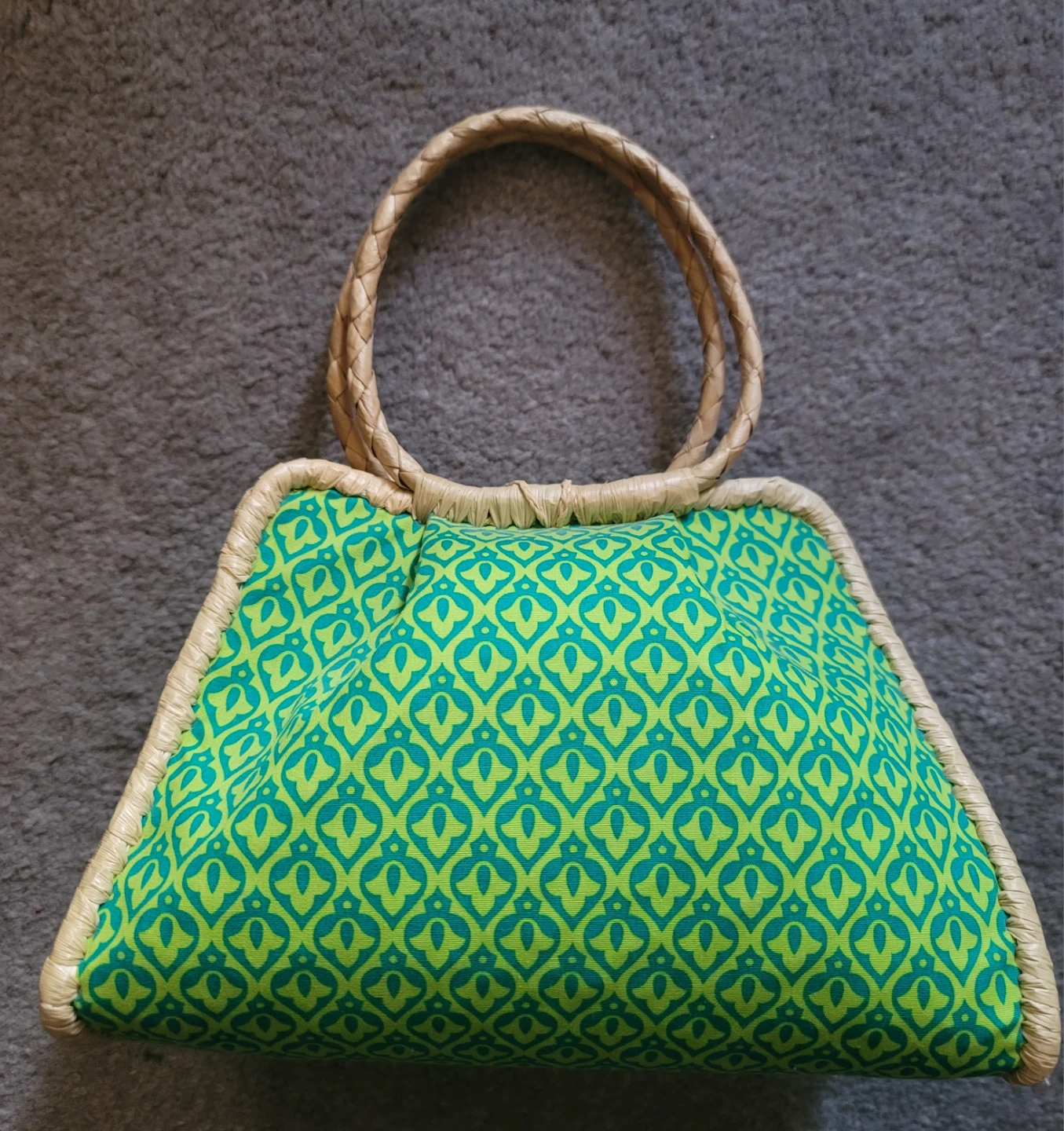 Roxy tote bag - Green & Blue - photo 2