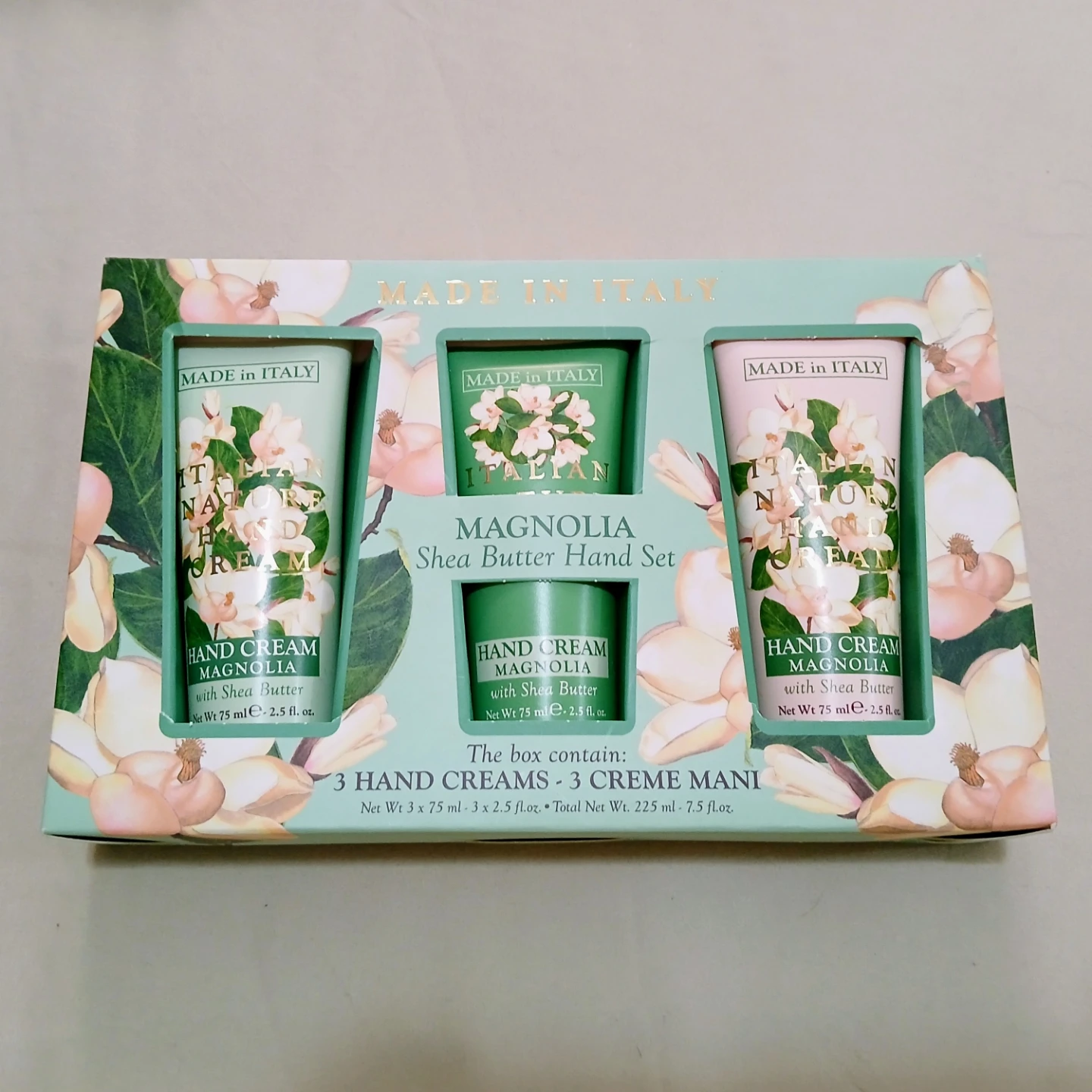 Italian Magnolia Shea Butter Hand Cream Gift Set