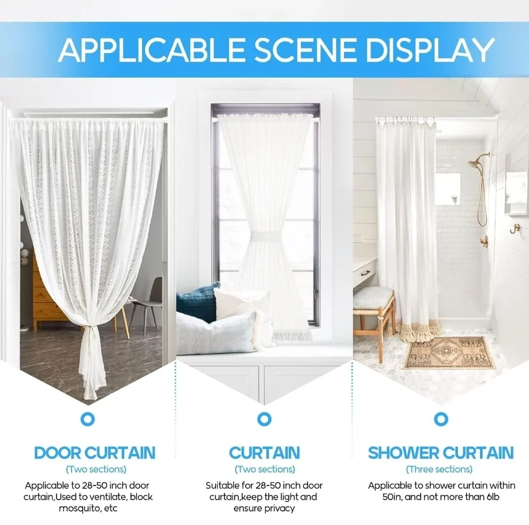 Tension Curtain Rod, 28-48 inch image indicator(7)