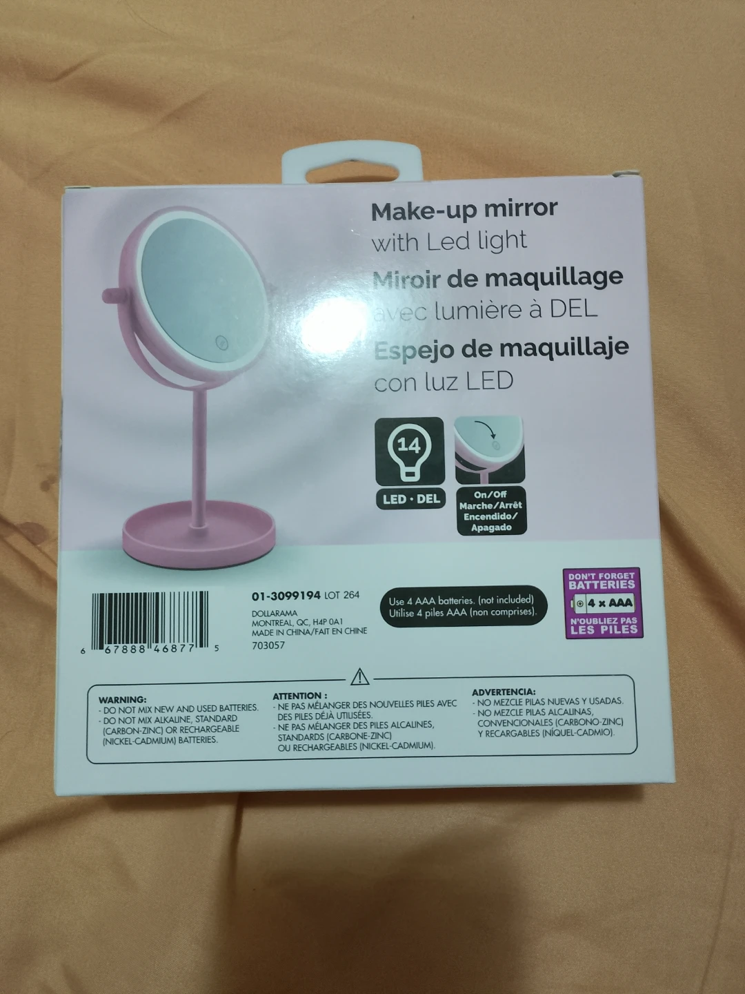 Lori Make-up Mirror with LED Light