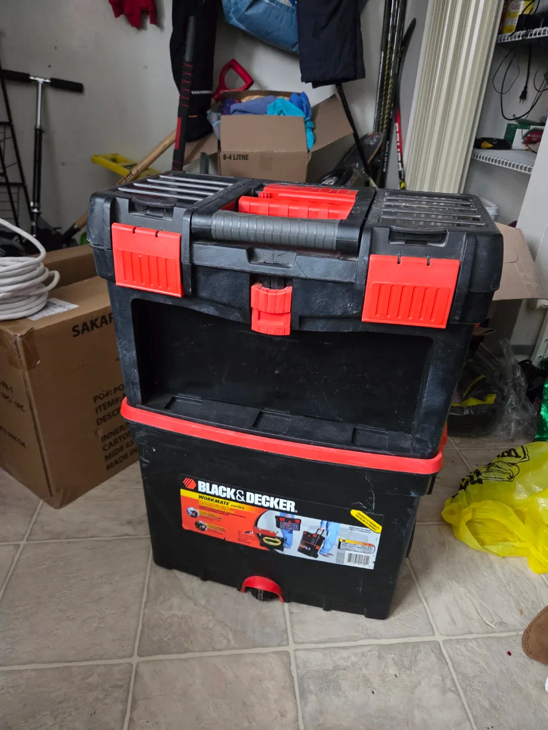 Black And Decker Tools Box, Rolling Tote