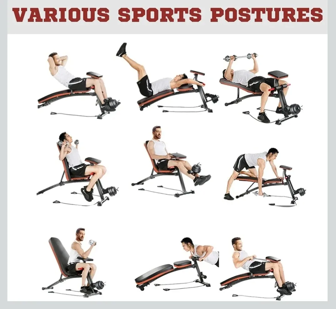 Adjustable Weight Bench - Black & Orange image indicator(3)