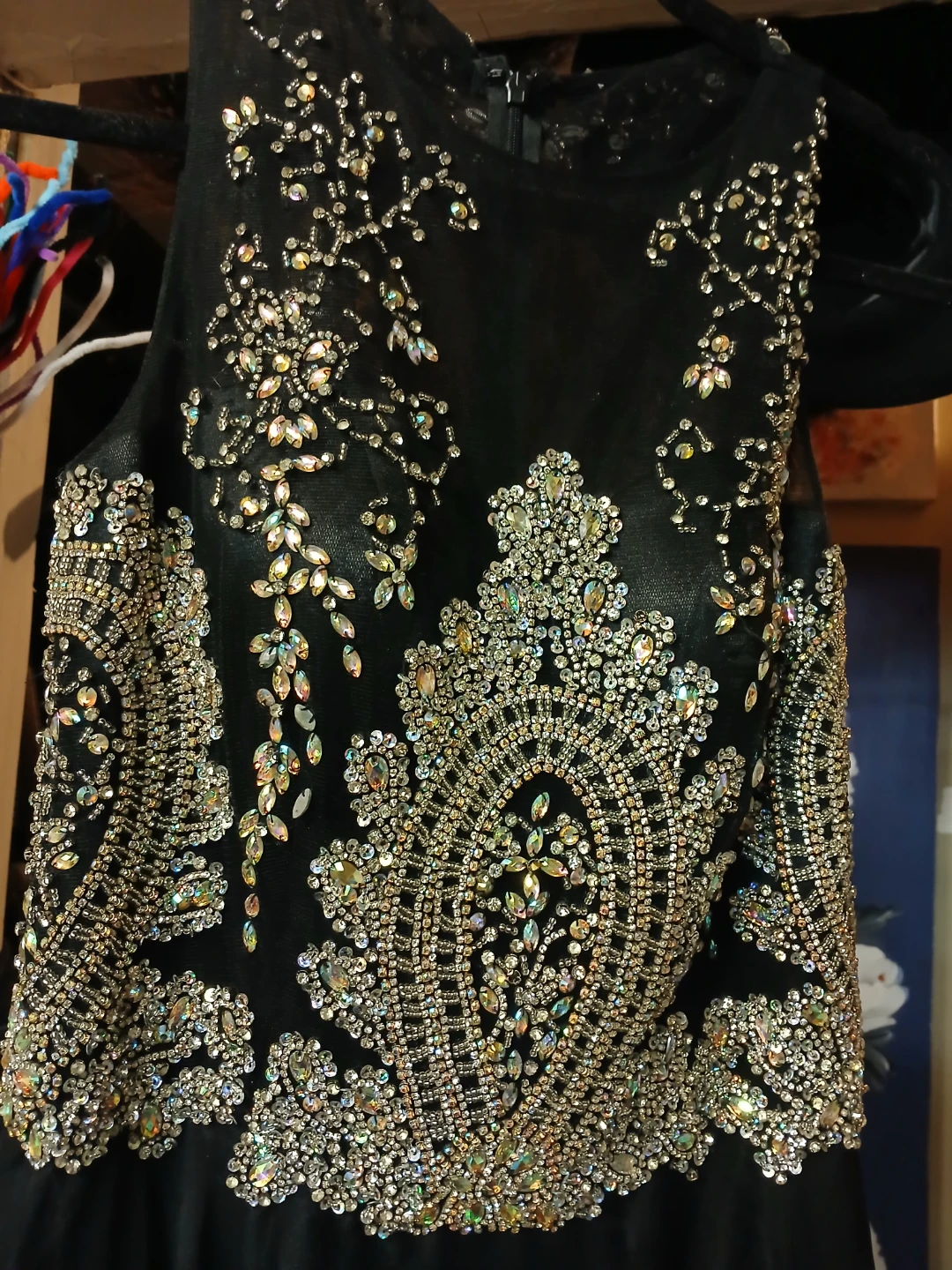 Black Embellished Formal Dress - photo 3