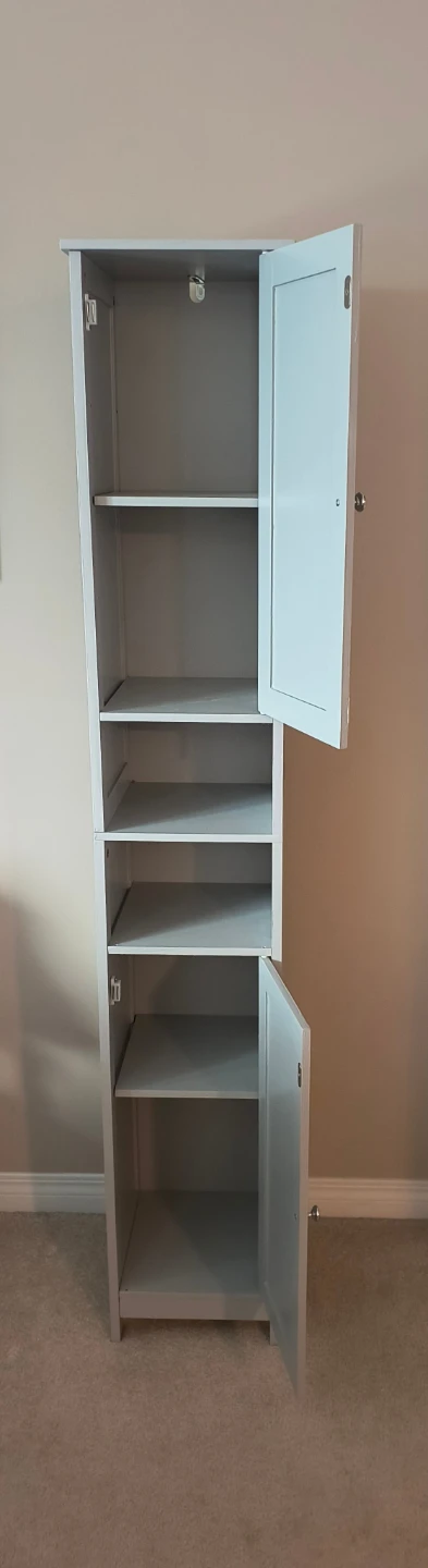 Slim Bathroom Cabinet - Light Grey - photo 2