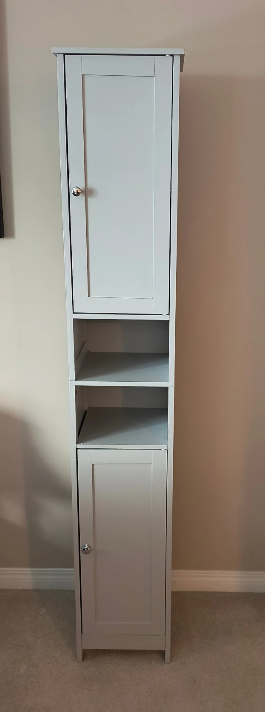 Slim Bathroom Cabinet - Light Grey - photo 3